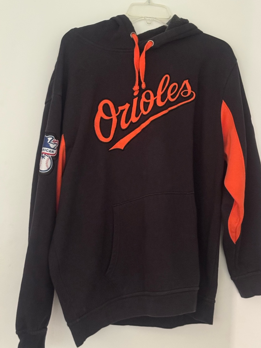 Orioles Black & Orange Pullover Hoodie (Mens XL)
